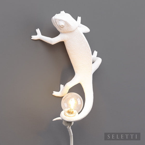 Chameleon Going Up Vegglampe Hvit - Seletti