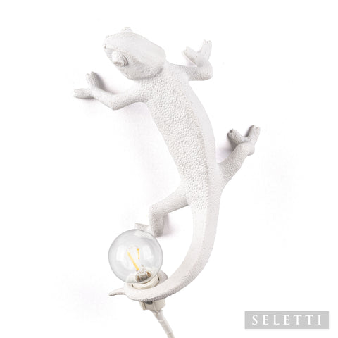 Chameleon Going Up Vegglampe Hvit - Seletti