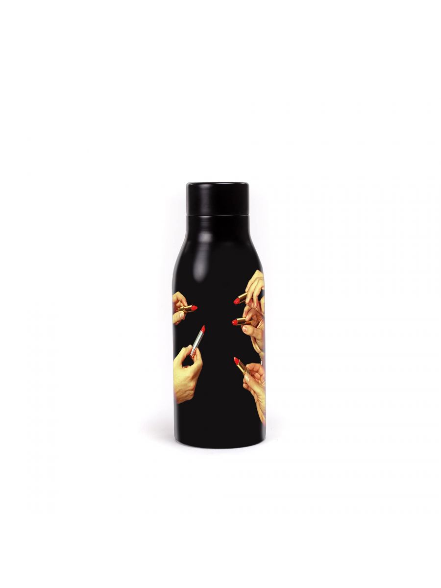 Lipstick Thermos Bottle Black, 500 ml - Seletti